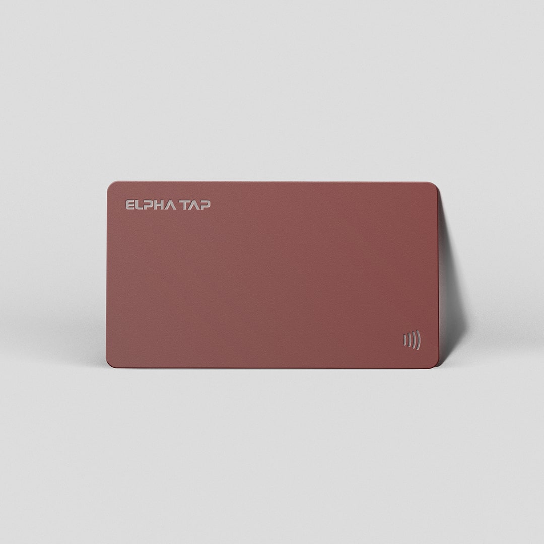 Sustainable Rose Gold Metal Digital Business Card